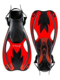 Two Bare Feet Childrens Diving Fins (F89 Red)