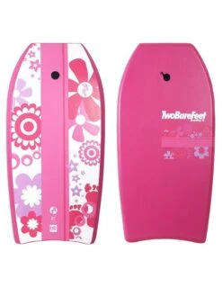 Two Bare Feet Flowers Triple Bodyboard And Bag Bundle (Choice Of 33", 37", 41") -Surfboards Sales flowerz front and back pink 1