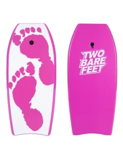 Two Bare Feet 42" Future Print Single Bodyboard And Bag Bundle -Surfboards Sales front and back raspberry