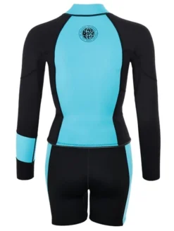 Two Bare Feet Harmony 3mm Jacket & Shorts Set (Black/Mint) -Surfboards Sales harmony jacket and shorts set black mint 5