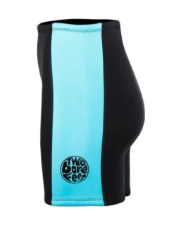 Two Bare Feet Womens Harmony 3mm Wetsuit Shorts (Black/Mint) -Surfboards Sales harmony shorts black mint 3