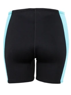 Two Bare Feet Womens Harmony 3mm Wetsuit Shorts (Black/Mint) -Surfboards Sales harmony shorts black mint 5