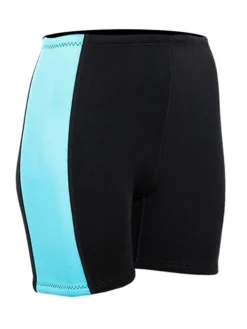 Two Bare Feet Womens Harmony 3mm Wetsuit Shorts (Black/Mint) -Surfboards Sales harmony shorts black mint 8