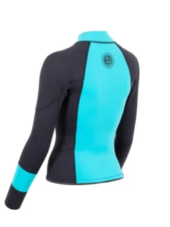 Two Bare Feet Womens Harmony 3mm Long Sleeve Wetsuit Jacket (Mint / Black) -Surfboards Sales harmony jacket aqua 4 1