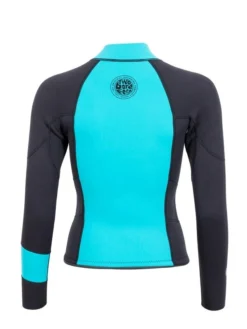 Two Bare Feet Womens Harmony 3mm Long Sleeve Wetsuit Jacket (Mint / Black) -Surfboards Sales harmony jacket aqua 5 1