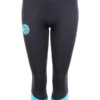 Two Bare Feet Womens Harmony 3mm Capri Wetsuit Pants (Black / Mint)