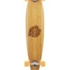 Two Bare Feet "The Chuck" 44in Bamboo Series Longboard Skateboard Complete (Orange Wheels)