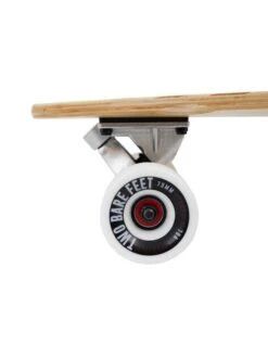 Two Bare Feet "The Chuck" 44in Bamboo Series Longboard Skateboard Complete (White Wheels) -Surfboards Sales image 4 compressed 2