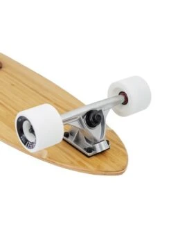 Two Bare Feet "The Chuck" 44in Bamboo Series Longboard Skateboard Complete (White Wheels) -Surfboards Sales image 5 compressed 2