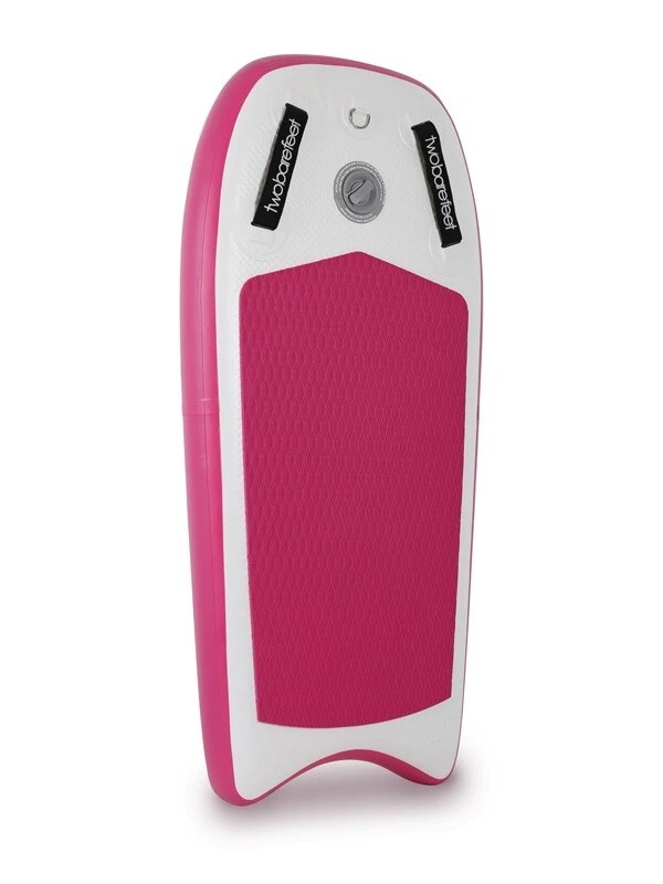 Two Bare Feet Boarding Co. 44" Inflatable Bodyboard - Starter Pack (Pink) 2 Two Bare Feet Boarding Co. 44" Inflatable Bodyboard - Starter Pack (Pink) - Image 2