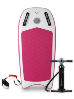 Two Bare Feet Boarding Co. 44" Inflatable Bodyboard - Basic Pack (Pink)