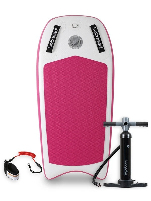 Two Bare Feet Boarding Co. 44" Inflatable Bodyboard - Basic Pack (Pink) 1 Two Bare Feet Boarding Co. 44" Inflatable Bodyboard - Basic Pack (Pink)