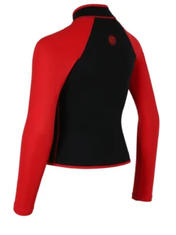 Two Bare Feet Mens Heritage Pursuit 3mm Wetsuit Jacket (Red / Black) -Surfboards Sales junior heritage pursuit wetsuit jacked red.black 4