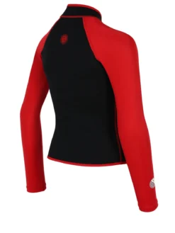 Two Bare Feet Mens Heritage Pursuit 3mm Wetsuit Jacket (Red / Black) -Surfboards Sales junior heritage pursuit wetsuit jacked red.black 6