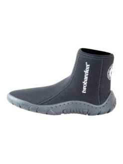 Neoprene Zipped Junior Wetsuit Aqua Boots (Black)