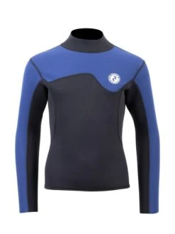 Two Bare Feet Junior Aspect 2.5mm Back Zip Jacket (Black/Blue)