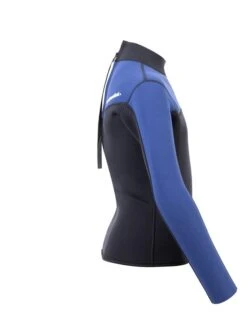 Two Bare Feet Junior Aspect 2.5mm Back Zip Jacket (Black/Blue) -Surfboards Sales kids aspect back zip jacket black blue denim 7