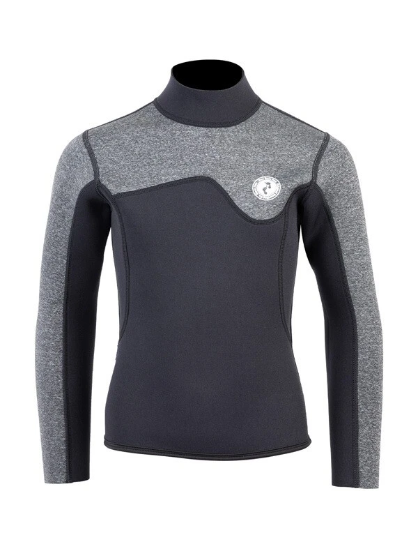 Two Bare Feet Junior Aspect 2.5mm Back Zip Jacket (Black/Grey) 1 Two Bare Feet Junior Aspect 2.5mm Back Zip Jacket (Black/Grey)