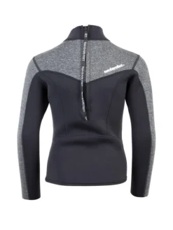 Two Bare Feet Junior Aspect 2.5mm Back Zip Jacket (Black/Grey) 12 Two Bare Feet Junior Aspect 2.5mm Back Zip Jacket (Black/Grey) -Surfboards Sales kids aspect back zip jacket black delta 5
