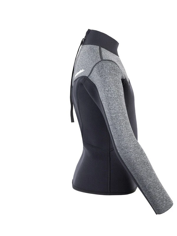 Two Bare Feet Junior Aspect 2.5mm Back Zip Jacket (Black/Grey) 7 Two Bare Feet Junior Aspect 2.5mm Back Zip Jacket (Black/Grey) - Image 7