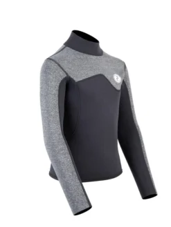 Two Bare Feet Junior Aspect 2.5mm Back Zip Jacket (Black/Grey) 15 Two Bare Feet Junior Aspect 2.5mm Back Zip Jacket (Black/Grey) -Surfboards Sales kids aspect back zip jacket black delta 8