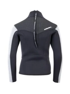 Two Bare Feet Junior Aspect 2.5mm Back Zip Jacket (Black/Grey/Grey) -Surfboards Sales kids aspect back zip jacket black grey grey 5