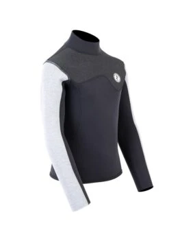 Two Bare Feet Junior Aspect 2.5mm Back Zip Jacket (Black/Grey/Grey) -Surfboards Sales kids aspect back zip jacket black grey grey 8