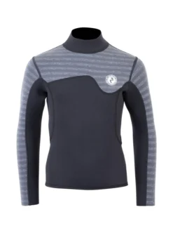 Two Bare Feet Junior Aspect 2.5mm Back Zip Jacket & Pants Set (Black/Grey Stripes) 12 Two Bare Feet Junior Aspect 2.5mm Back Zip Jacket & Pants Set (Black/Grey Stripes) -Surfboards Sales kids aspect back zip jacket black grey stripe vista pants 5 1