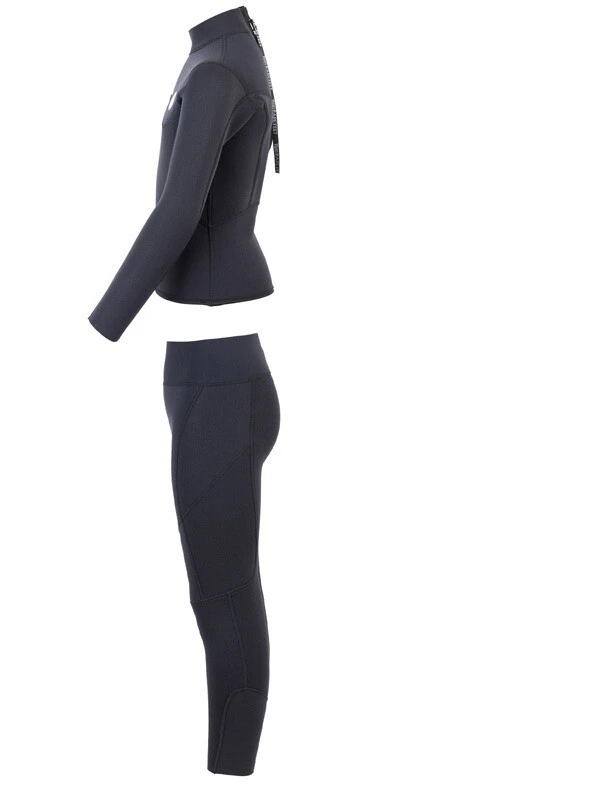 Two Bare Feet Junior Aspect 2.5mm Back Zip Jacket & Pants Set (Black) 4 Two Bare Feet Junior Aspect 2.5mm Back Zip Jacket & Pants Set (Black) - Image 4