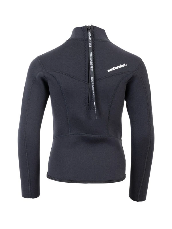 Two Bare Feet Junior Aspect 2.5mm Back Zip Jacket & Pants Set (Black) 6 Two Bare Feet Junior Aspect 2.5mm Back Zip Jacket & Pants Set (Black) - Image 6