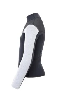 Two Bare Feet Junior Aspect Fleece Lined Zipless Thermal 2.5mm Superstretch Wetsuit Top (Black/Grey/Grey) -Surfboards Sales kids aspect fleece lined thermal top black grey grey 3