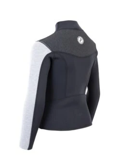 Two Bare Feet Junior Aspect Fleece Lined Zipless Thermal 2.5mm Superstretch Wetsuit Top (Black/Grey/Grey) -Surfboards Sales kids aspect fleece lined thermal top black grey grey 4