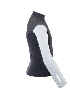 Two Bare Feet Junior Aspect Fleece Lined Zipless Thermal 2.5mm Superstretch Wetsuit Top (Black/Grey/Grey) -Surfboards Sales kids aspect fleece lined thermal top black grey grey 7