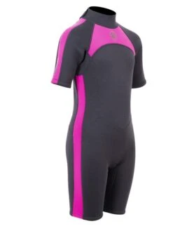 Two Bare Feet Flare 2.5mm Junior Shorty Superstretch Wetsuit (Raspberry) 16 Two Bare Feet Flare 2.5mm Junior Shorty Superstretch Wetsuit (Raspberry) -Surfboards Sales kids flare shorty rasberry 8