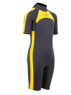 Two Bare Feet Flare 2.5mm Junior Shorty Superstretch Wetsuit (Yellow) -Surfboards Sales kids flare shorty yellow 8