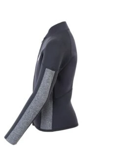 Two Bare Feet Junior Perspective Full Zip 2.5mm Wetsuit Jacket (Black/Grey) -Surfboards Sales kids perspective full zip jacket black delta 3