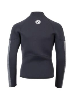 Two Bare Feet Junior Perspective Full Zip 2.5mm Wetsuit Jacket (Black/Grey) -Surfboards Sales kids perspective full zip jacket black delta 5