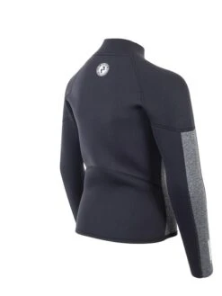 Two Bare Feet Junior Perspective Full Zip 2.5mm Wetsuit Jacket (Black/Grey) -Surfboards Sales kids perspective full zip jacket black delta 6