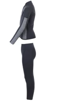 Two Bare Feet Junior Perspective Full Zip 2.5mm Wetsuit Jacket And Pants Set (Black/Grey) -Surfboards Sales kids perspective full zip jacket black delta vista pants 4