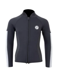 Two Bare Feet Junior Perspective Full Zip 2.5mm Wetsuit Jacket And Pants Set (Black/Grey/Grey) -Surfboards Sales kids perspective full zip jacket black grey grey vista pants 5