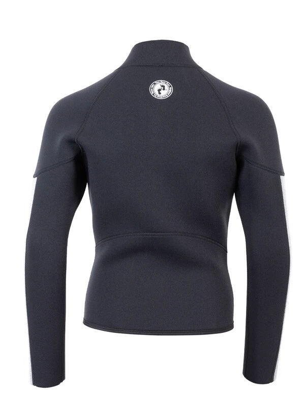 Two Bare Feet Junior Perspective Full Zip 2.5mm Wetsuit Jacket And Pants Set (Black/Grey/Grey) - Image 6