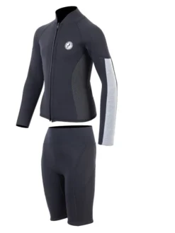 Two Bare Feet Junior Perspective Full Zip 2.5mm Wetsuit Jacket And Shorts Set (Black/Grey/Grey) 10 Two Bare Feet Junior Perspective Full Zip 2.5mm Wetsuit Jacket And Shorts Set (Black/Grey/Grey) -Surfboards Sales kids perspective full zip jacket black grey grey vista shorts 3