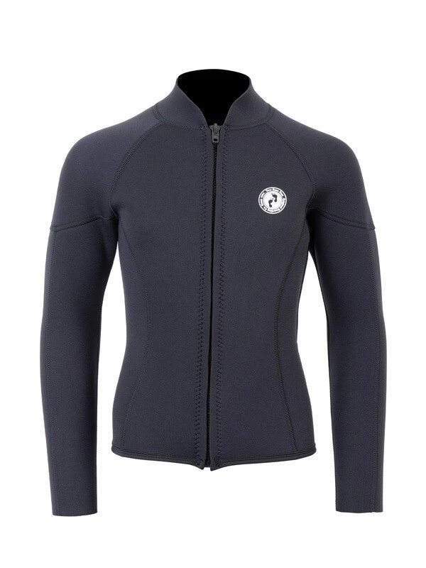 Two Bare Feet Junior Perspective Full Zip 2.5mm Wetsuit Jacket And Shorts Set (Black) - Image 5