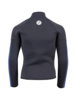 Two Bare Feet Junior Perspective Half Zip 2.5mm Wetsuit Jacket (Black/Blue) -Surfboards Sales kids perspective half zip jacket black blue denim 5