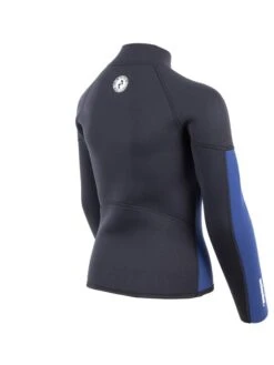 Two Bare Feet Junior Perspective Half Zip 2.5mm Wetsuit Jacket (Black/Blue) -Surfboards Sales kids perspective half zip jacket black blue denim 6