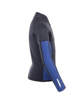 Two Bare Feet Junior Perspective Half Zip 2.5mm Wetsuit Jacket (Black/Blue) -Surfboards Sales kids perspective half zip jacket black blue denim 7