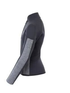 Two Bare Feet Junior Perspective Half Zip 2.5mm Wetsuit Jacket (Black/Grey) -Surfboards Sales kids perspective half zip jacket black delta 3