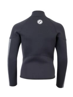 Two Bare Feet Junior Perspective Half Zip 2.5mm Wetsuit Jacket (Black/Grey) -Surfboards Sales kids perspective half zip jacket black delta 5
