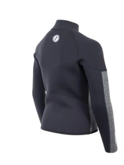 Two Bare Feet Junior Perspective Half Zip 2.5mm Wetsuit Jacket (Black/Grey) -Surfboards Sales kids perspective half zip jacket black delta 6