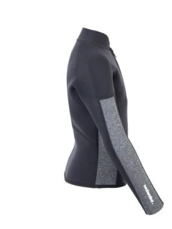 Two Bare Feet Junior Perspective Half Zip 2.5mm Wetsuit Jacket (Black/Grey) -Surfboards Sales kids perspective half zip jacket black delta 7